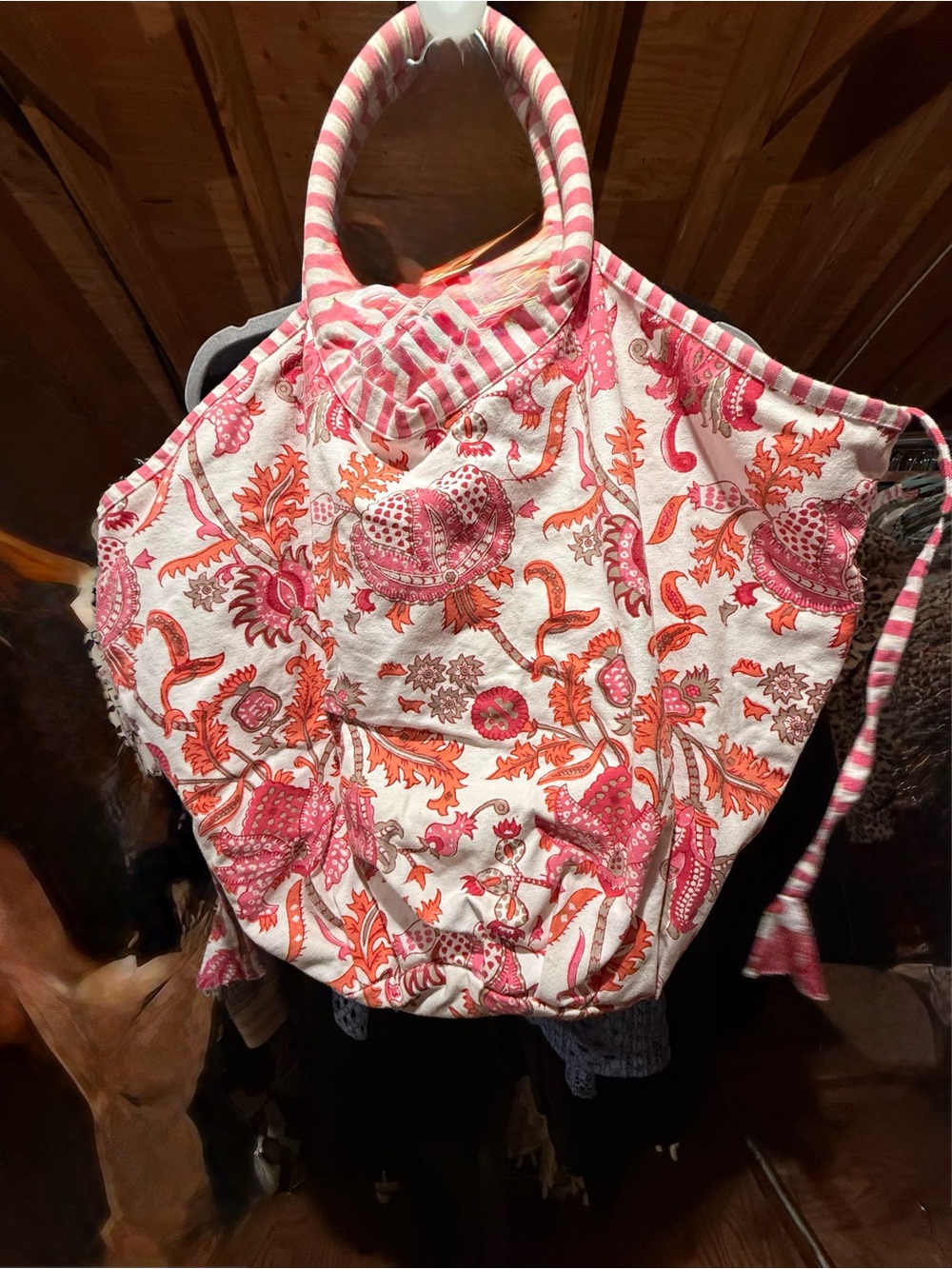 Roberta Roller Rabbit bag white, orange and pink
